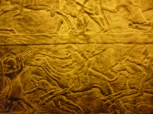7th Century BCE scene from Nineveh, Assyrians battling Arabs (British Museum)